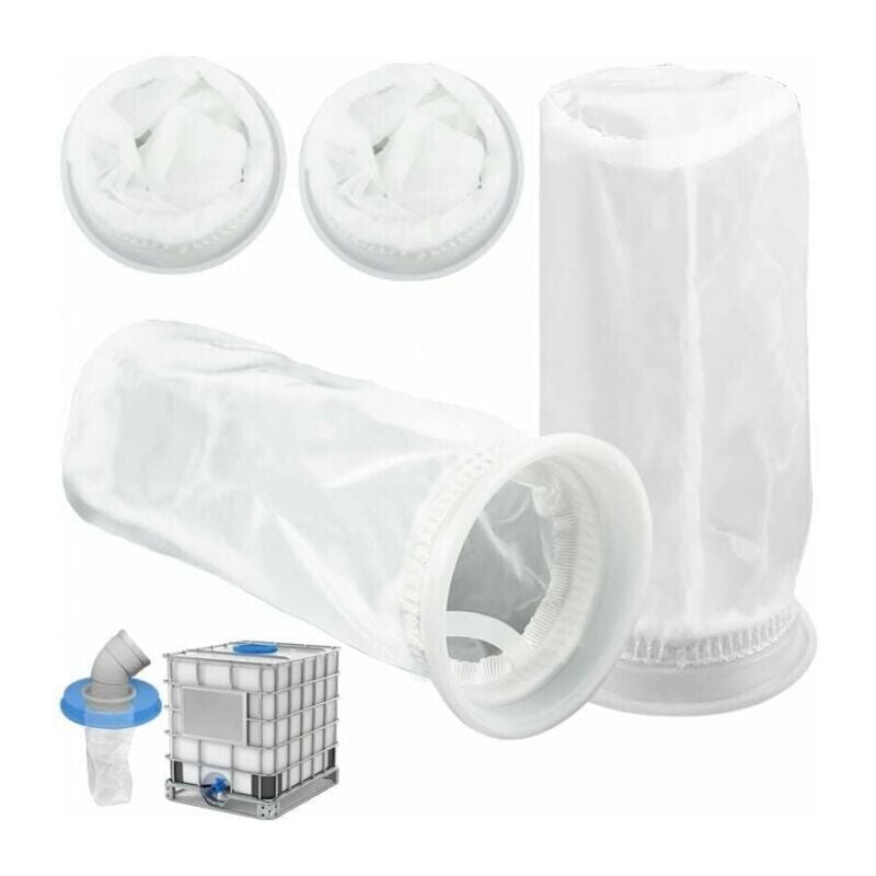 foto del prodotto cyslmuk confezione da 4 filtri in nylon ibc per cisterna per acqua piovana ibc da 1000 litri, filtro in nylon per coperchio serbatoio ibc per