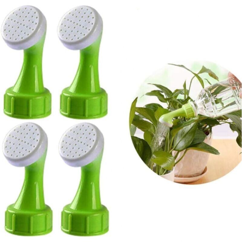 foto del prodotto cyslmuk confezione da 4 irrigatori per tappi di bottiglia, annaffiatoio per vasi, annaffiatoio, soffione per doccia, attrezzi da giardino, attrezzi