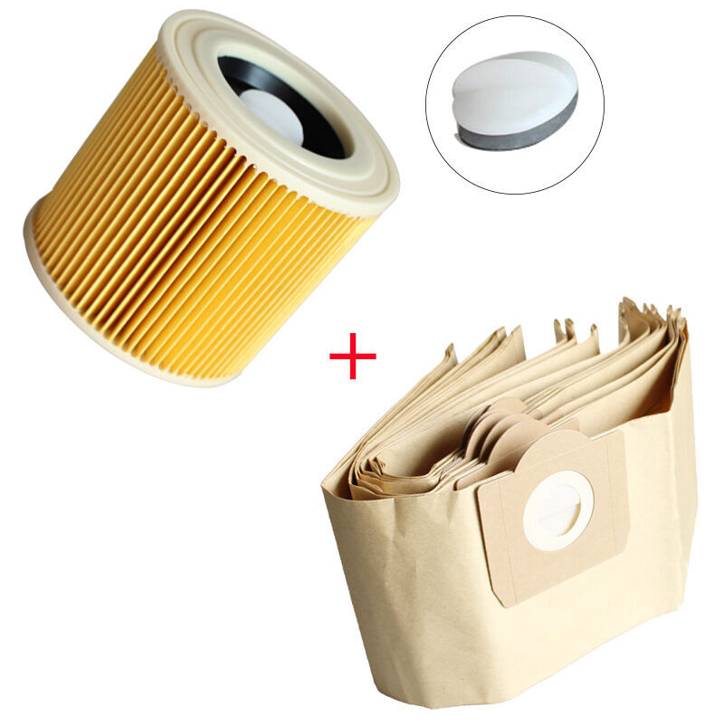 foto del prodotto cyslmuk confezione da 5 elementi filtranti adatti per aspirapolvere karcher nt20 1 nt30 1 n t38, accessori ymyny