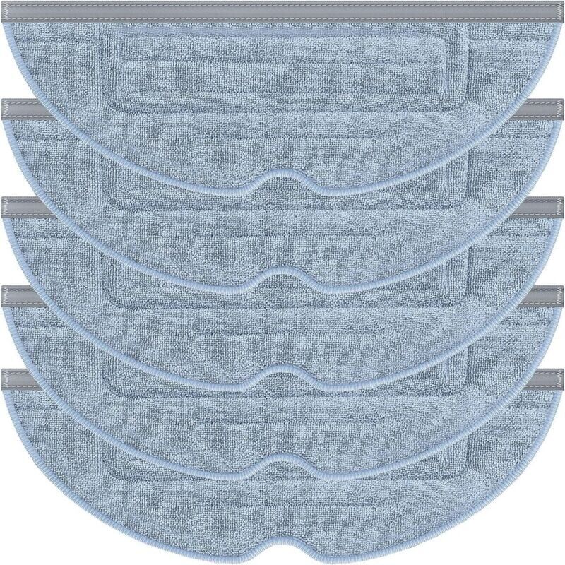 foto del prodotto cyslmuk confezione da 5 panni per mocio per roborock s7, t7 plus, panni di ricambio lavabili per mocio per roborock s7