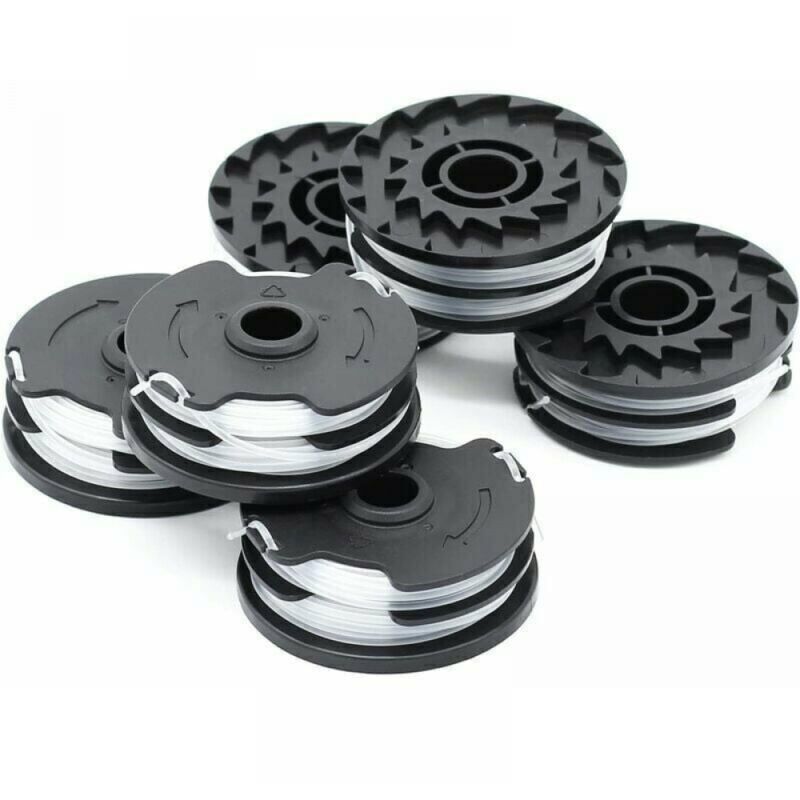 foto del prodotto cyslmuk confezione da 6 bobine di ricambio per tosaerba lidl parkside prta 20 li a1, b2, c3, prt 550 a1, a3, prt 300 a1 loy