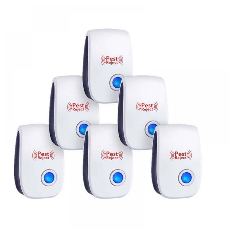 foto del prodotto cyslmuk confezione da 6 repellenti per parassiti ad ultrasuoni per interni, anti zanzare topi blatte roditori formiche ragni insetti ymyny