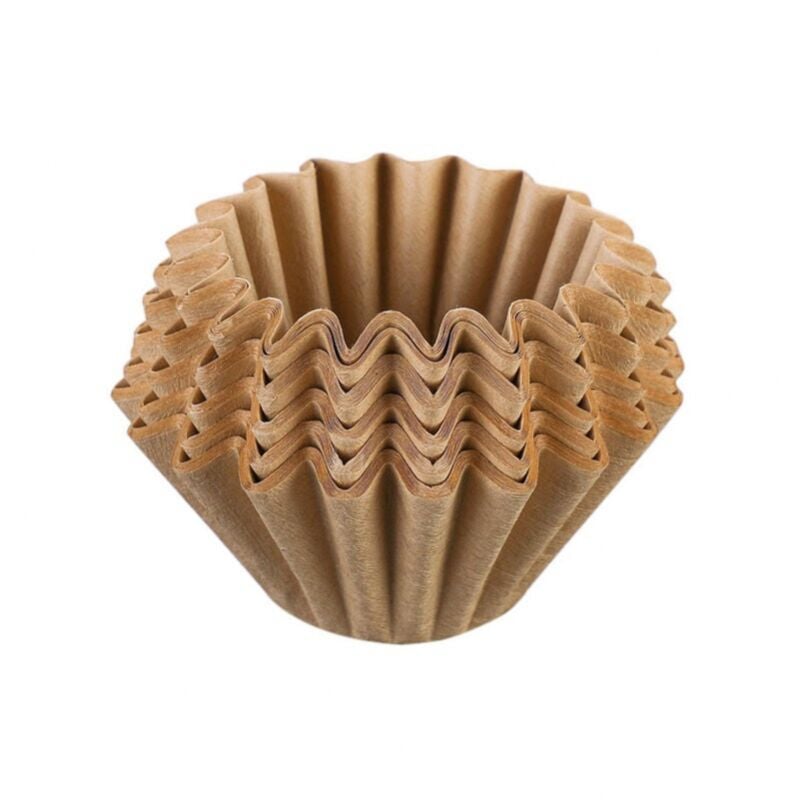 foto del prodotto cyslmuk confezione originale di 100 sacchetti filtro universali di piccole dimensioni marroni per filtro a cestello, filtro di carta dal gusto