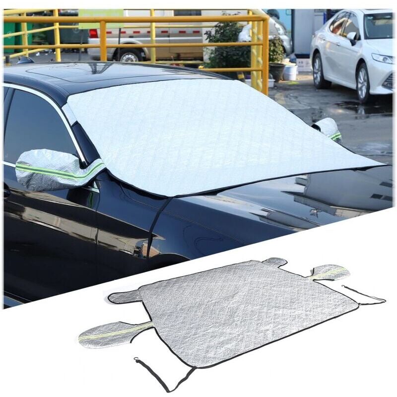 foto del prodotto cyslmuk copertura per parabrezza auto, protezione antigelo invernale per parabrezza, copertura antigelo per auto, parasole per parabrezza anteriore