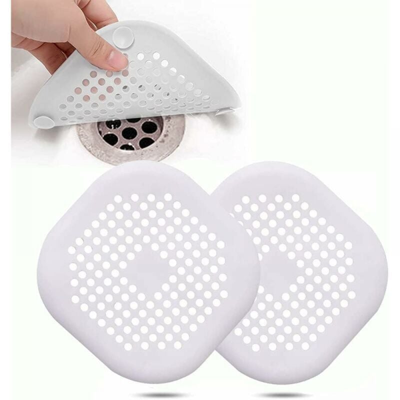 foto del prodotto cyslmuk copri scarico in silicone da 2 pezzi con ventosa per lavello da cucina, copri scarico per vasca da bagno, lavello da cucina e da bagno,