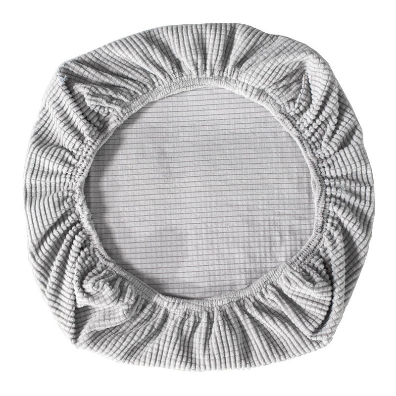 foto del prodotto cyslmuk coprisedia elasticizzato per sedie da ufficio, sedie girevoli, coprisedia grigio argento 50 65 cm 50 63 cm 