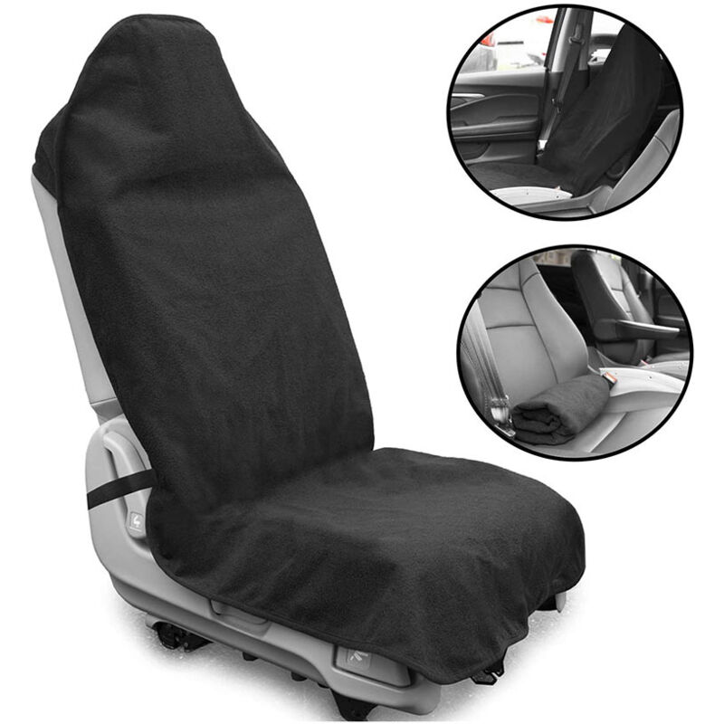 foto del prodotto cyslmuk coprisedile anteriore universale per auto, impermeabile, antiscivolo, assorbente del sudore, lavabile in lavatrice, comodo coprisedile per