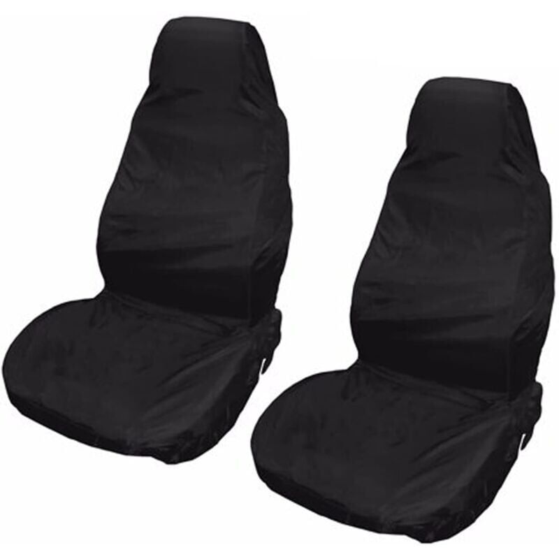 foto del prodotto cyslmuk coprisedili universali per auto da 2 pezzi, protezione per sedili nera impermeabile ymyny
