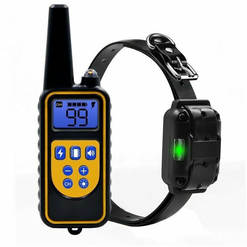 foto del prodotto cyslmuk dispositivo antiabbaio, telecomando impermeabile per animali domestici, 1 controller, 1 collare