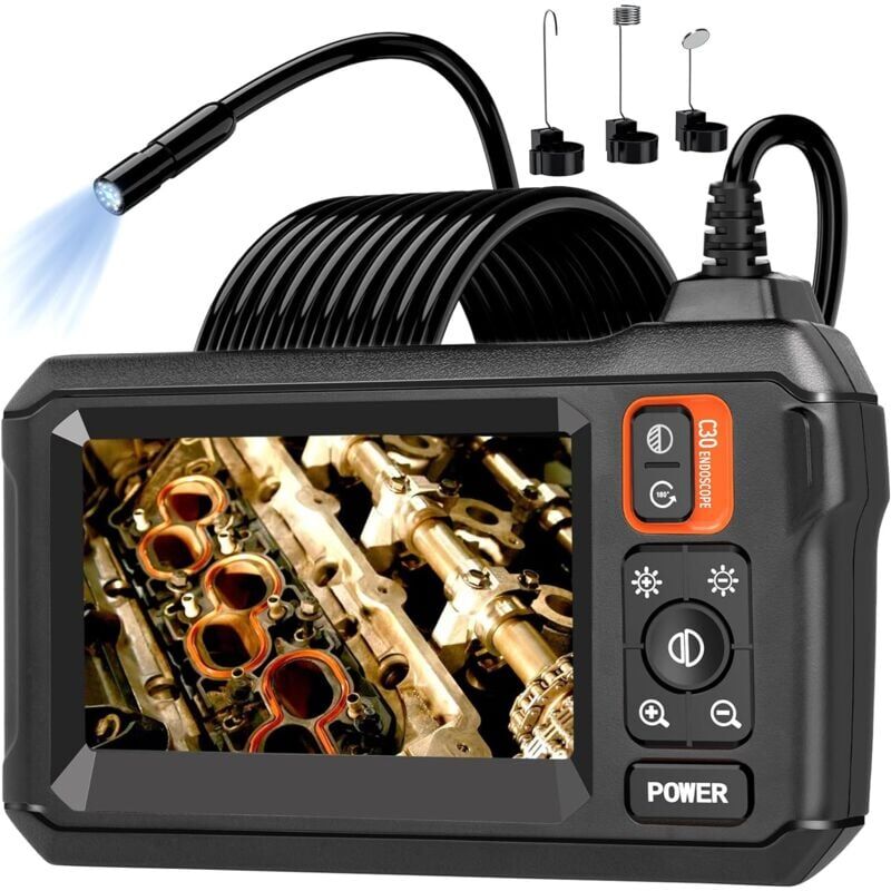 foto del prodotto cyslmuk endoscopio, telecamera endoscopica illuminata, telecamera di ispezione hd 1080p, telecamera endoscopica illuminata, telecamera impermeabile