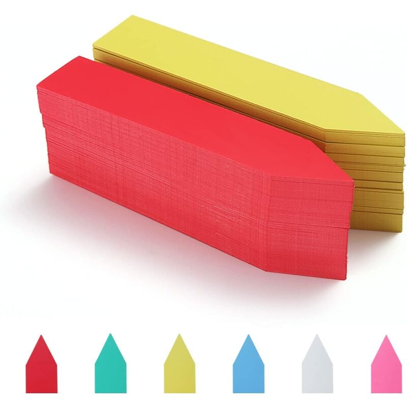 foto del prodotto cyslmuk etichette per semi di piante in plastica impermeabili, picchetti per marcatura, etichette riutilizzabili per rinvaso, picchetti per vivaio