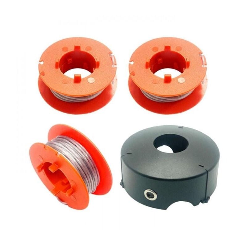 foto del prodotto cyslmuk f016800175 bobine per bosch art 23 26 30 easytrim e combitrim, filo per bobina automatica pro tap, 8 m x 1,6 mm con tappo 3 bobine 1