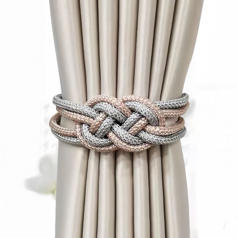 foto del prodotto cyslmuk fermatende magnetici per tende, confezione da 2, fermatende, grigio champagne, fermatende magnetici senza foratura, accessori dty