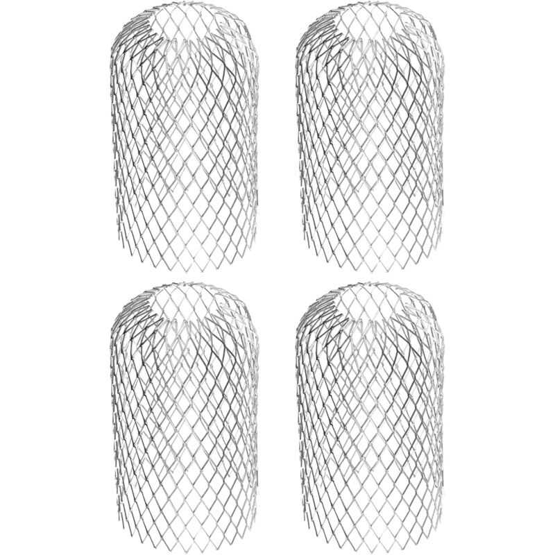 foto del prodotto cyslmuk filtro flessibile per grondaia in alluminio, diametro 8 cm, filtro di protezione dalle foglie in rete, copertura per grondaia per