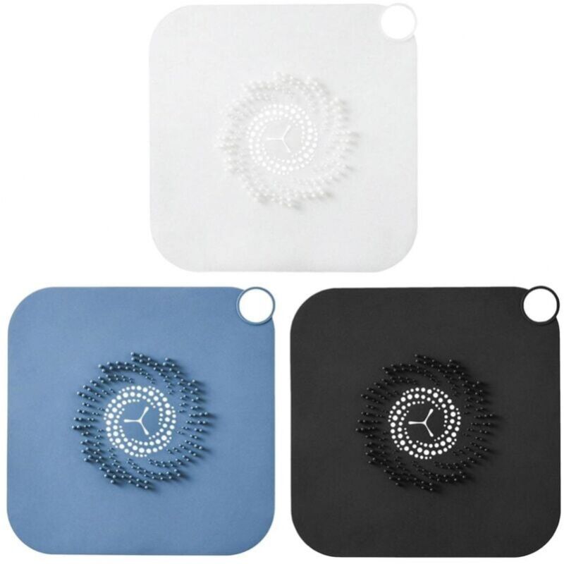foto del prodotto cyslmuk filtro per scarico doccia, 2 pezzi in silicone per la raccolta dei capelli, coperture per scarico doccia facili da installare e pulire per