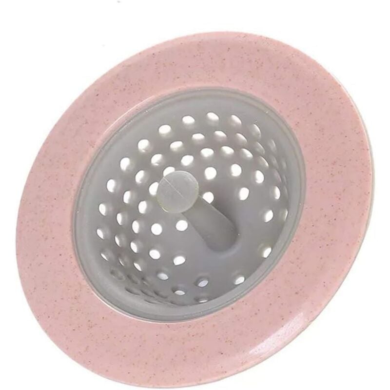 foto del prodotto cyslmuk filtro stop cestello filtro bagno filtro stop lavello cucina stop 1 pezzo rosa 