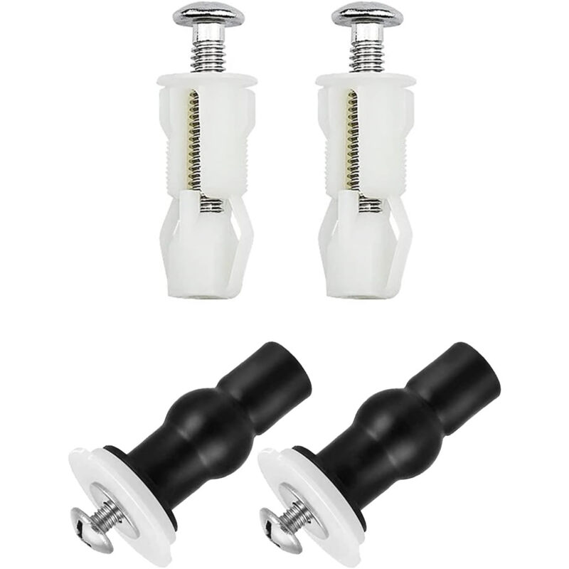 foto del prodotto cyslmuk fissaggi per cerniere del sedile del water da 4 pezzi, viti di espansione per coperchio del water per kit sedile del water, parti di