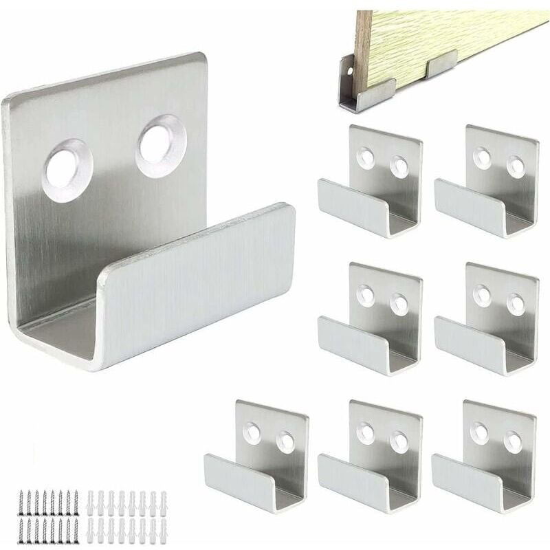 foto del prodotto cyslmuk ganci da parete in acciaio inossidabile ispessito da 8 pezzi, capacit di carico di 50 kg, adatti per bagno, cucina, ganci resistenti,