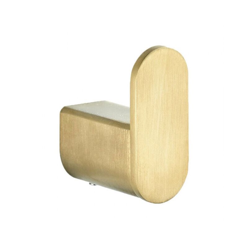 foto del prodotto cyslmuk gancio per accappatoio in acciaio inossidabile con finitura oro spazzolato, gancio per accappatoio color oro montato a parete, gancio per