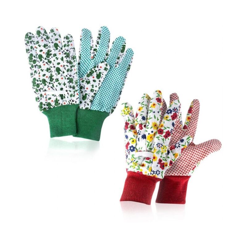 foto del prodotto cyslmuk guanti da giardinaggio da donna due paia di guanti da giardinaggio splendidamente stampati guanti antiscivolo per piantare in giardino,