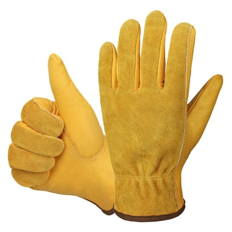 foto del prodotto cyslmuk guanti da lavoro in pelle, 2 paia, resistenti all acqua, per edilizia, giardinaggio, riparazione auto, disponibili in taglia xl per uomo e