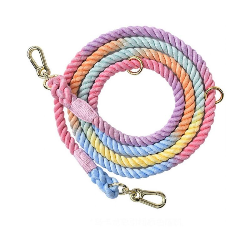 foto del prodotto cyslmuk guinzaglio per cani in corda da 210 cm x 1,2 cm, guinzaglio per addestramento cani in cotone per escursionismo e campeggio