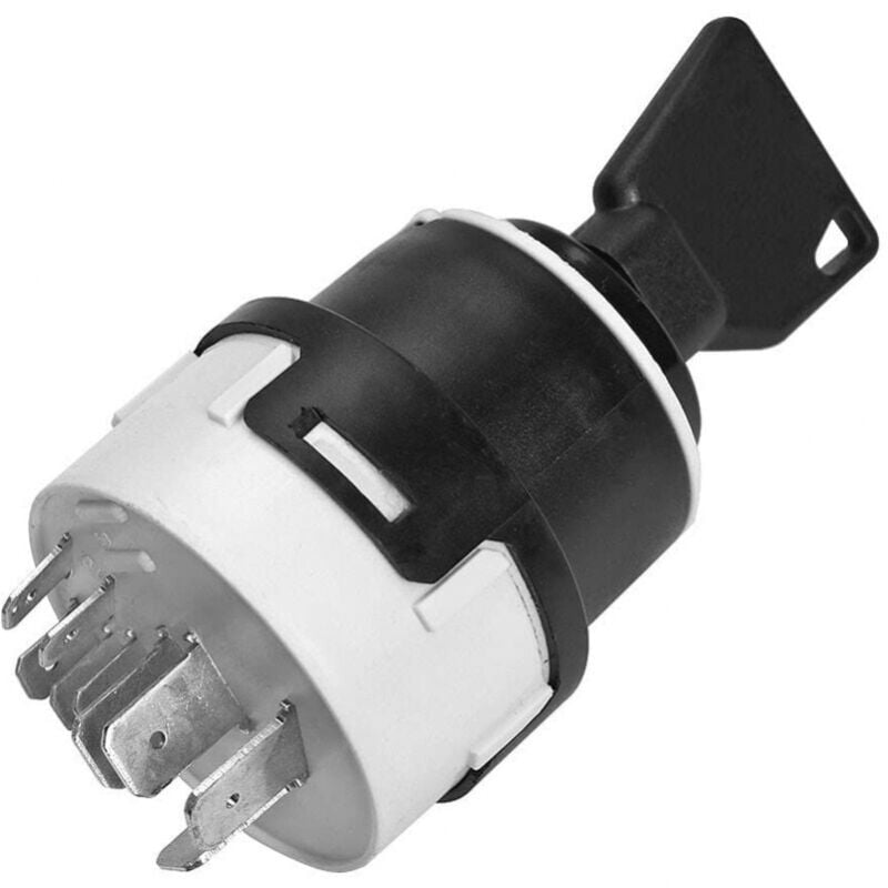 foto del prodotto cyslmuk interruttore di accensione per auto, blocco di accensione a 9 pin, interruttore di avviamento a 24 v, adatto per trattori e carrelli
