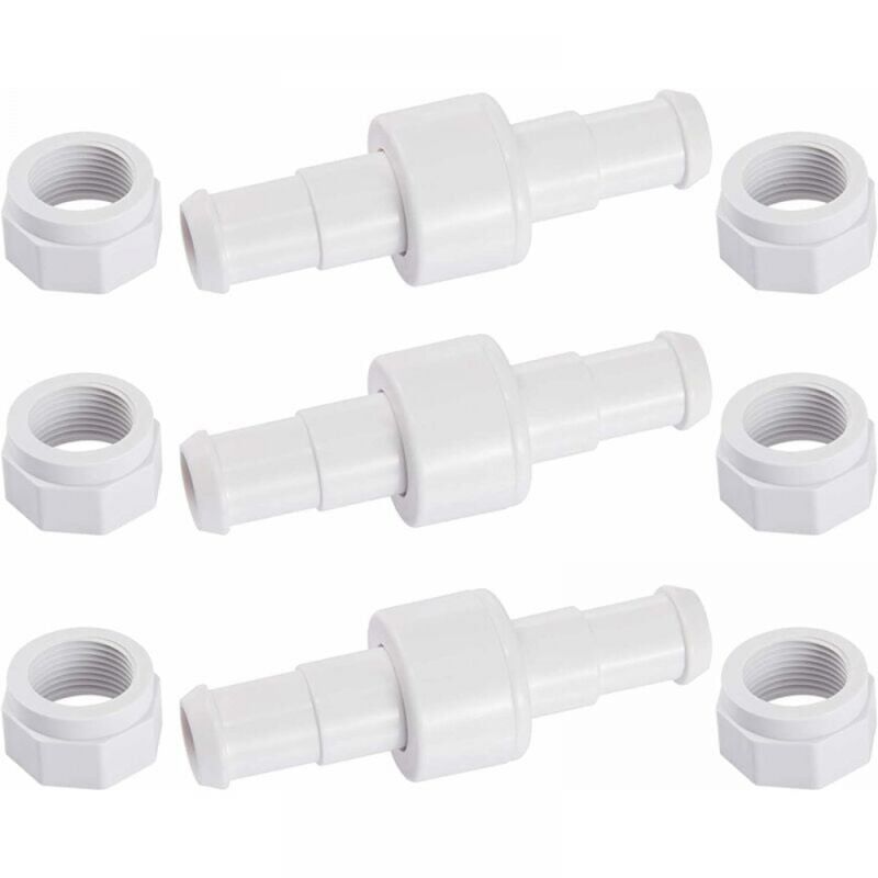 foto del prodotto cyslmuk kit di connettori per tubo da giardino girevole d20 da 3 pezzi con punte d15 da 6 pezzi, compatibile con il robot pulitore per piscine
