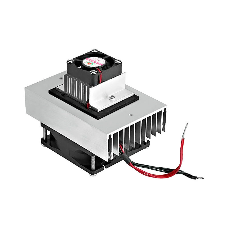 foto del prodotto cyslmuk kit di sistema di raffreddamento per refrigerazione fai da te da 12 v, modulo di conduzione del refrigeratore a semiconduttore, modulo di