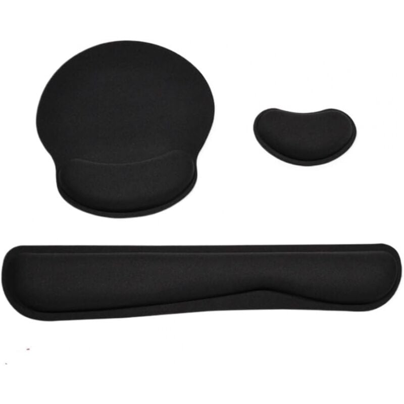 foto del prodotto cyslmuk kit poggiapolsi per tastiera, tappetino ergonomico per mouse con poggiapolsi antiscivolo, tappetino per mouse in memory foam per computer e