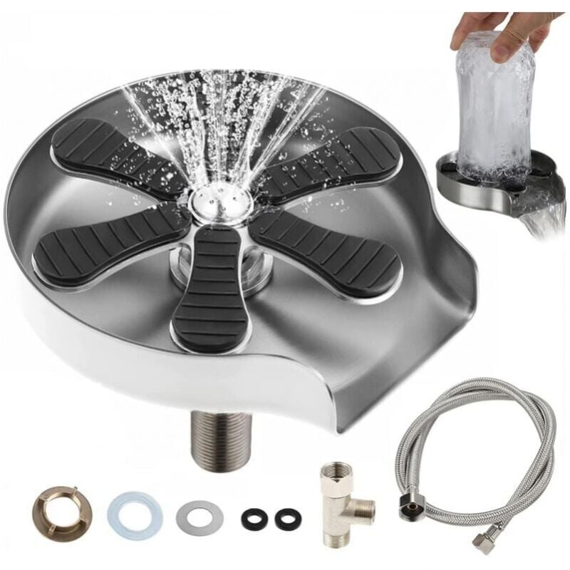 foto del prodotto cyslmuk lavello in acciaio inox, lavavetri, lavavetri ad alta pressione, accessori per lavelli da cucina, bar, ristoranti, caff 