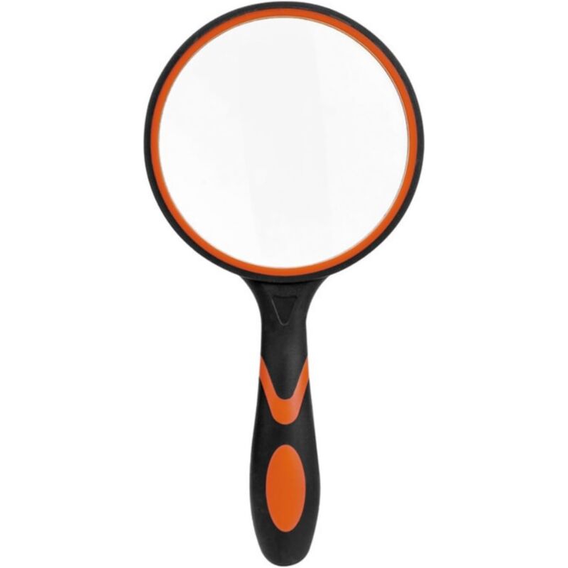 foto del prodotto cyslmuk - lente d'ingrandimento grande per la lettura di libri scientifici, giornali, lettura, insetti, hobby, osservazione premium, nero e arancione loy