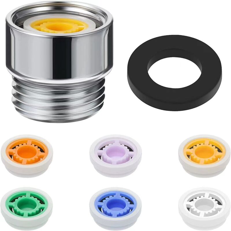 foto del prodotto cyslmuk limitatore di flusso per doccia raccordi interni ed esterni in rame 6 colori 4 5 6 7 8 10l 