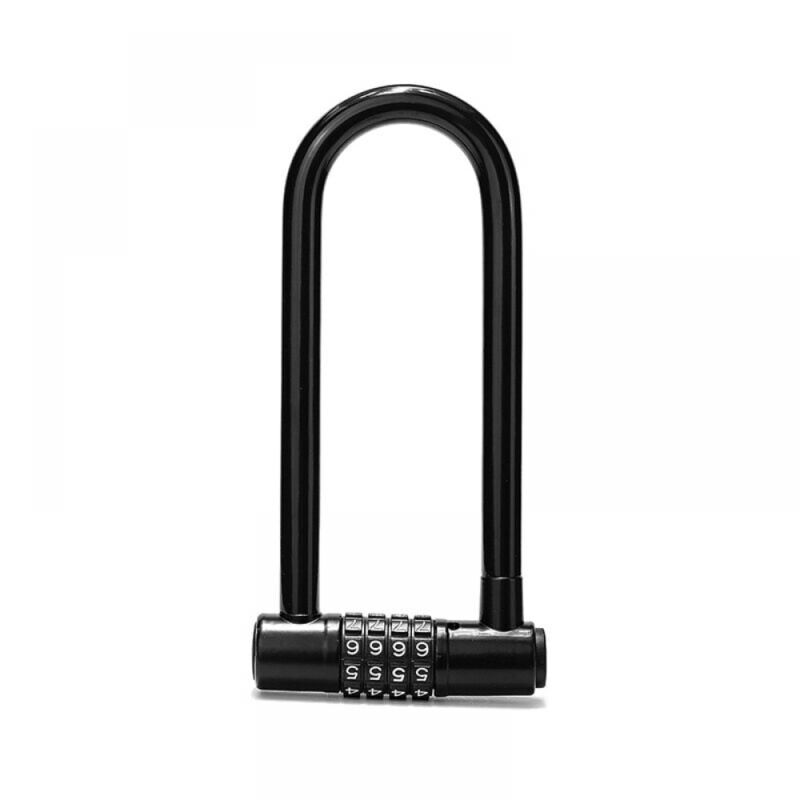 foto del prodotto cyslmuk lucchetto per bici con codice a 4 cifre 18 cm, lucchetto per bici impermeabile con combinazione reimpostabile antifurto per monopattini