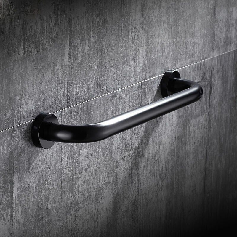 foto del prodotto cyslmuk maniglioni per il bagno, maniglie di sicurezza per la doccia, maniglioni antiscivolo per il bagno da 30 cm, wc nero ymyny