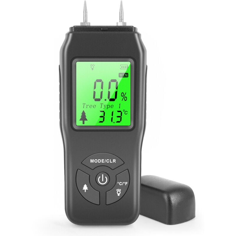 foto del prodotto cyslmuk misuratore di umidit del legno rilevatore di umidit digitale display lcd retroilluminato rilevamento perdite d acqua tester per