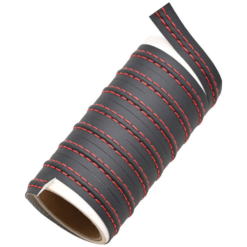 foto del prodotto cyslmuk modanatura interna rossa per auto, strisce decorative per interni auto, adesivi per strisce decorative 2m, linea decorativa per accessori