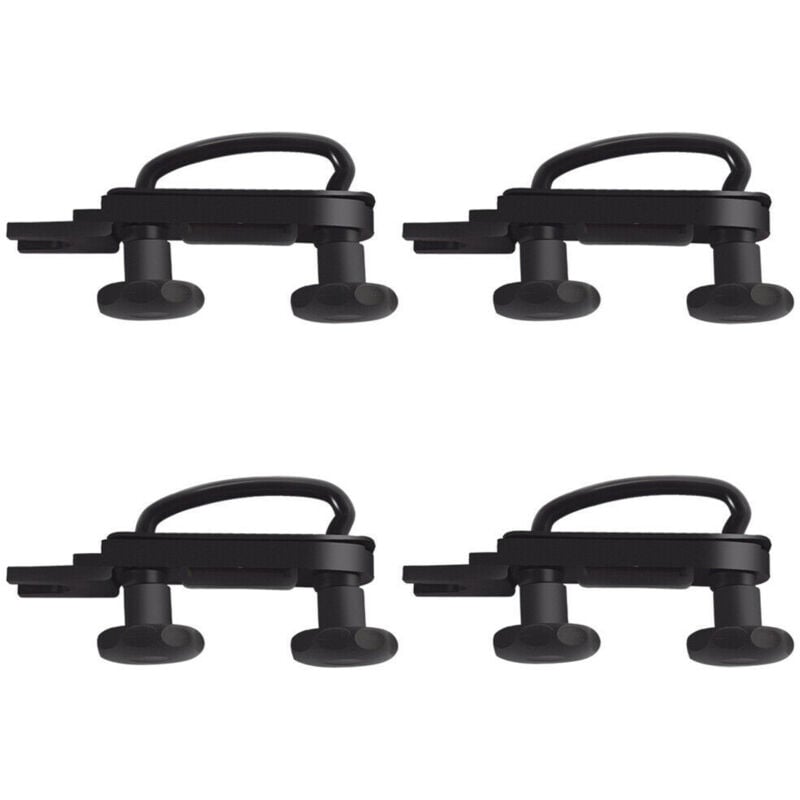 foto del prodotto cyslmuk morsetti a u per box da tetto universali in acciaio inox, kit staffe di montaggio per auto e furgoni, accessori per l installazione di