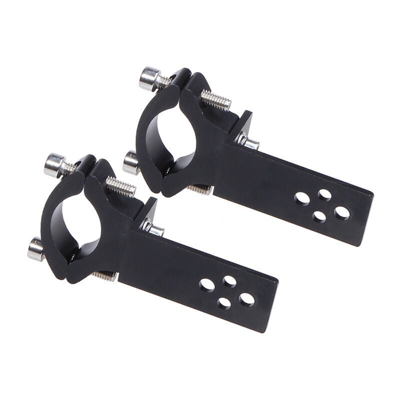 foto del prodotto cyslmuk morsetti per tubi forcella moto 2 pezzi installazione orizzontale verticale barra luminosa a led montaggio 22 mm 36 mm