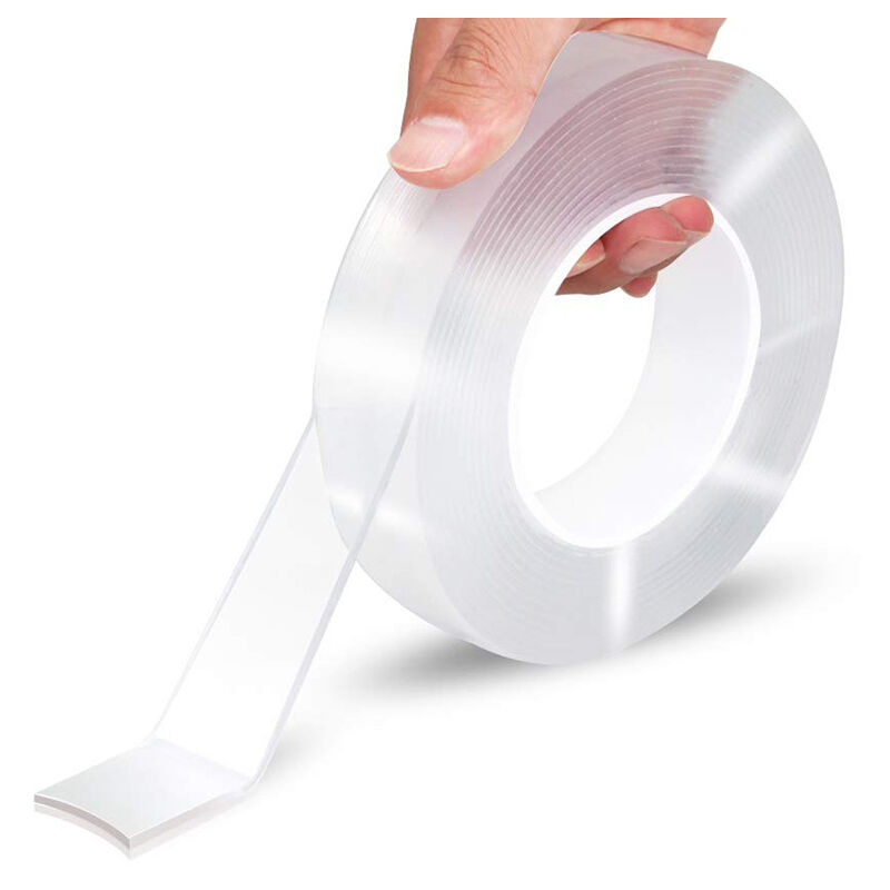 foto del prodotto cyslmuk nastro biadesivo nano super resistente impermeabile senza tracce ad alta viscosit trasparente biadesivo 0,2 cm x 20 cm x 3 m