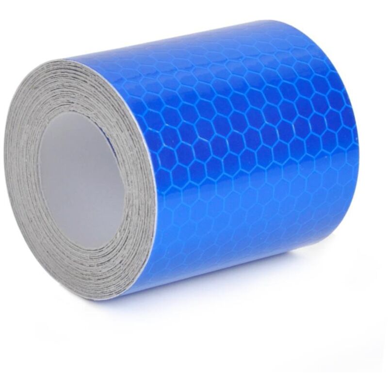 foto del prodotto cyslmuk nastro di avvertimento riflettente di sicurezza blu autoadesivo visibilit notturna per auto camion