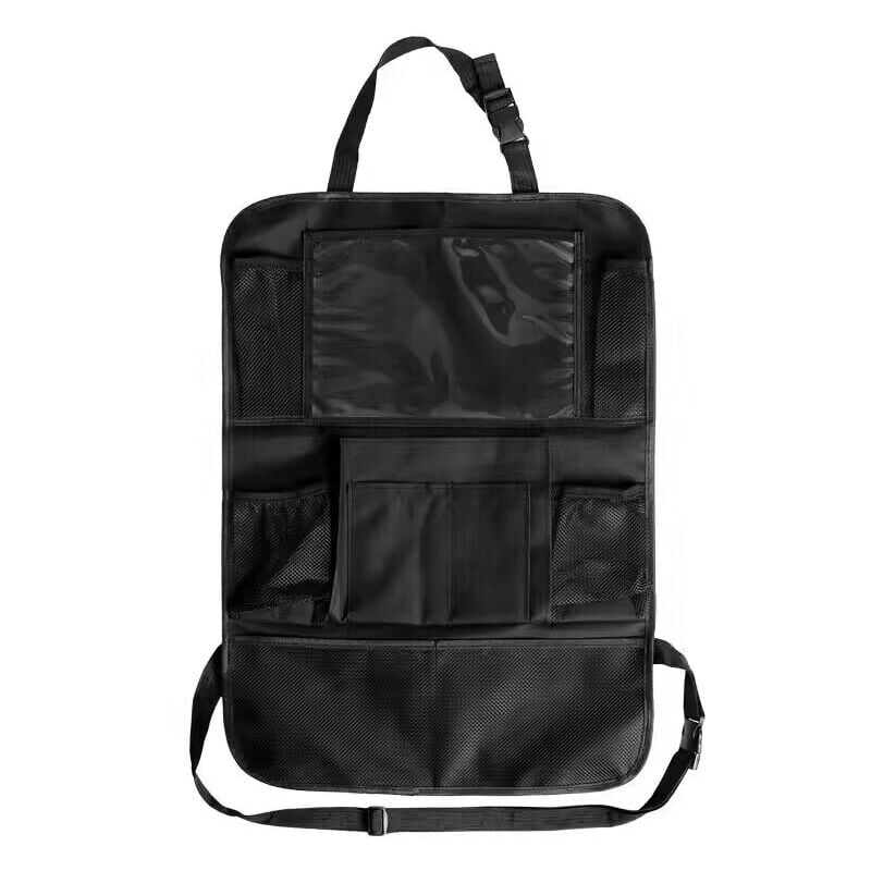 foto del prodotto cyslmuk organizer per auto per bambini, 1 accessorio interno per riporre l auto, supporto per tablet trasparente con 10 tasche, nero