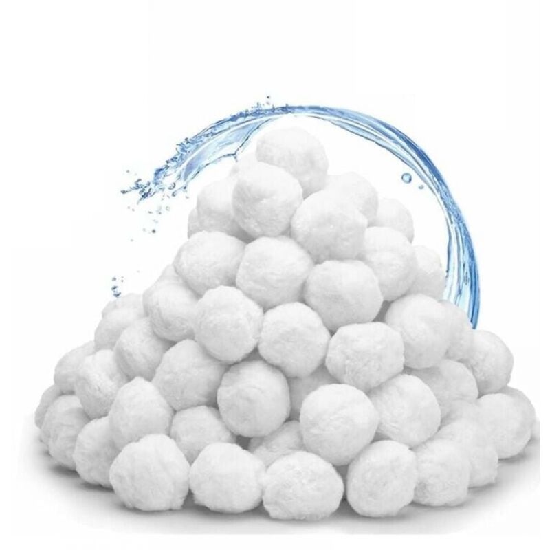 foto del prodotto cyslmuk palline filtranti, 200 g di palline filtranti riutilizzabili per piscina, sostituiscono la sabbia di filtrazione della piscina, adatte per