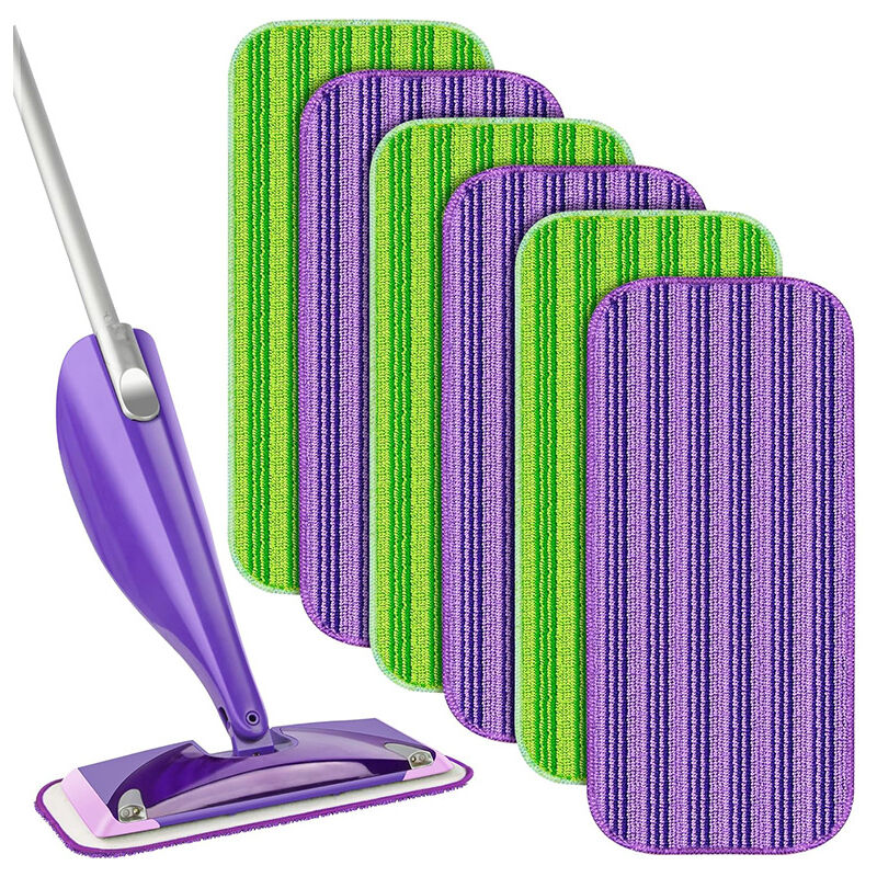 foto del prodotto cyslmuk panni riutilizzabili per mocio swiffer wetjet 6 confezioni, panno riutilizzabile per mocio, panno in microfibra per pulire e strofinare