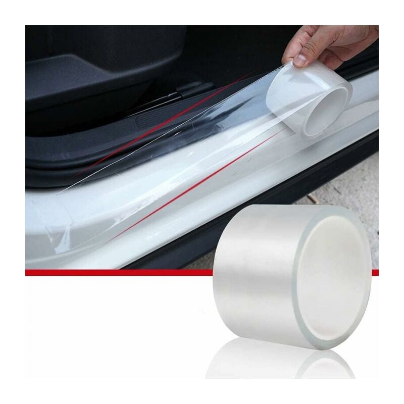 foto del prodotto cyslmuk pellicola 3mx5 cm per auto, moto, biciclette trasparente, autoadesiva, protezione vernice, protezione bordi portiera, protezione bordi