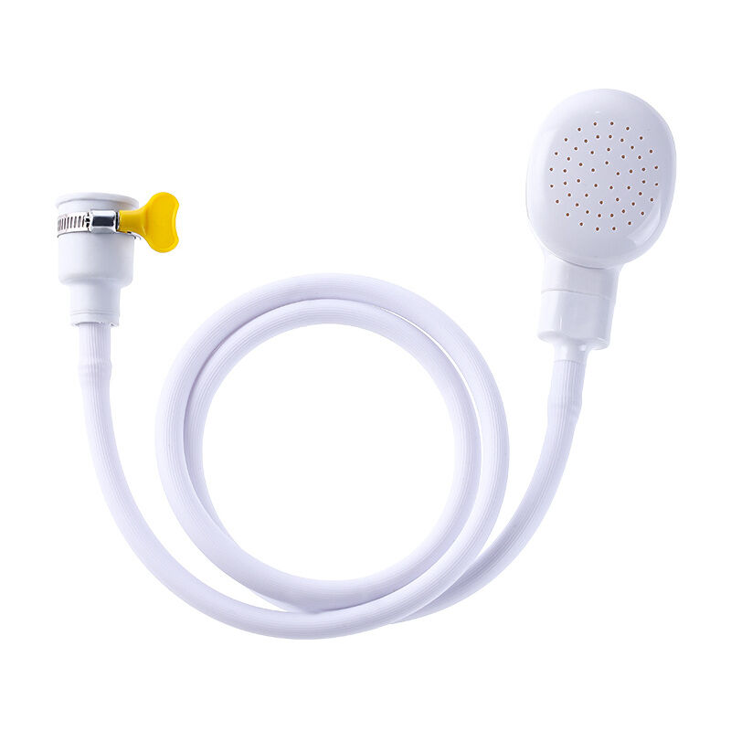 foto del prodotto cyslmuk pet shower spray head tubo flessibile push on vasca da bagno lavandino rubinetto accessorio lavaggio capelli barbiere pet shower 