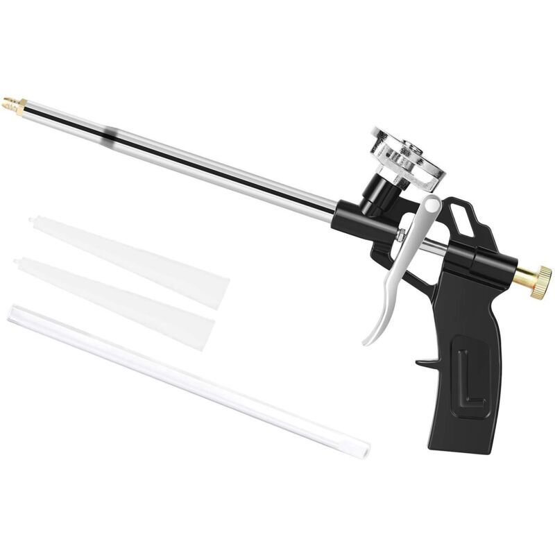 foto del prodotto cyslmuk pistola per schiuma, pistola per schiuma poliuretanica espandente professionale, pistola per calafataggio manuale