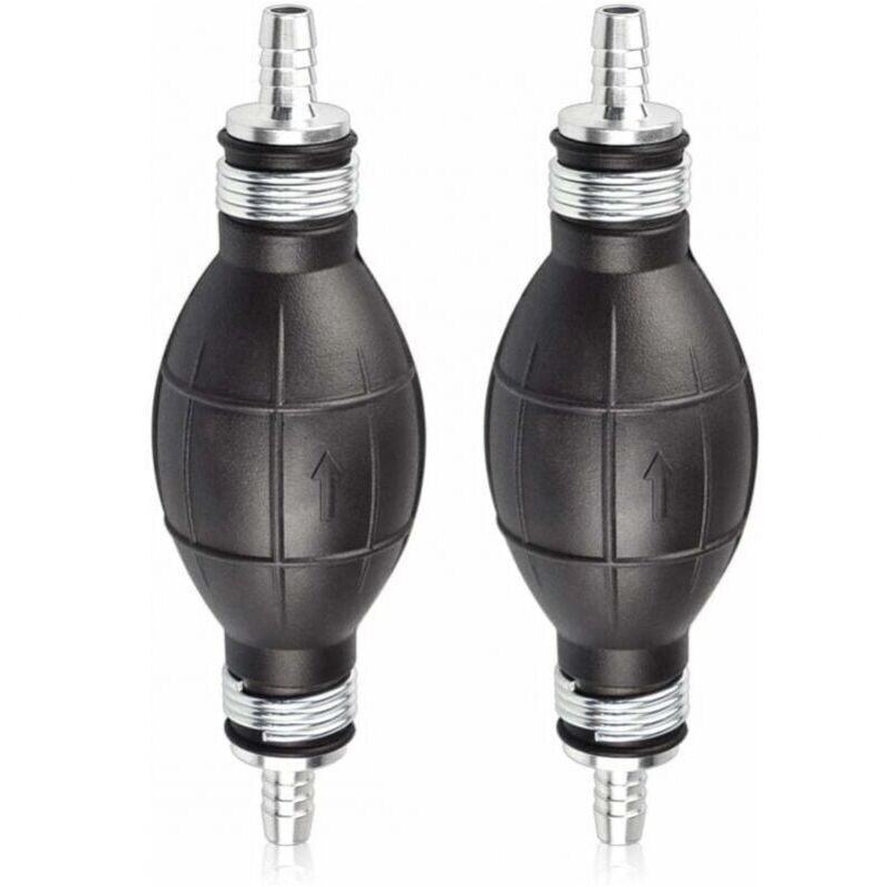 foto del prodotto cyslmuk pompa manuale per carburante in gomma da 6 mm pompetta di adescamento per carburante per auto, moto e barche nera pompa di
