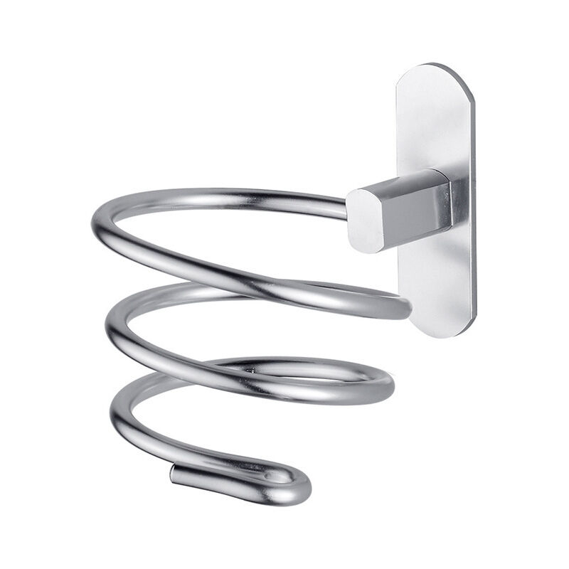 foto del prodotto cyslmuk porta asciugacapelli in acciaio inox argento porta asciugacapelli da bagno porta wc