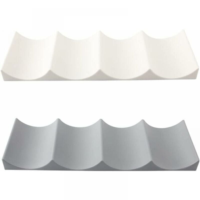 foto del prodotto cyslmuk portabottiglie per frigorifero 2 pezzi tappetino portabottiglie impilabile in plastica portabottiglie per vino portabottiglie per